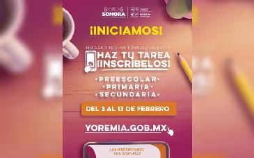 Inician en Sonora las Inscripciones Anticipadas para el ciclo escolar 2026-2027