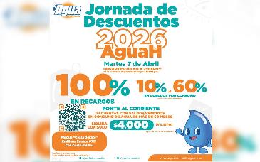 Invitan a ponerse al corriente con descuentos especiales en jornada de Agua de Hermosillo