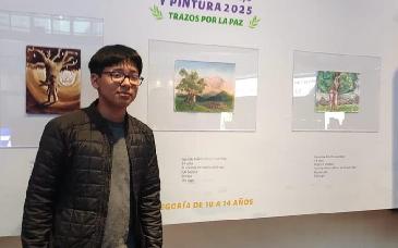 Alumno de Cecyte Sonora gana primer lugar nacional en concurso “Trazos por la Paz”