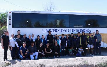 Brigada de salud Unison acerca servicios y aprendizaje comunitario al poblado Miguel Alemán