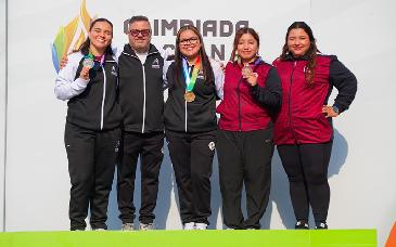 Andrea Ibarra y David Valdez cierran con oro actuación de Sonora en tiro deportivo