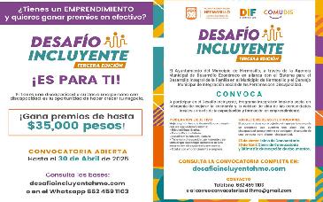 Amplía Gobierno de Hermosillo convocatoria para participar en tercer Desafío Incluyente
