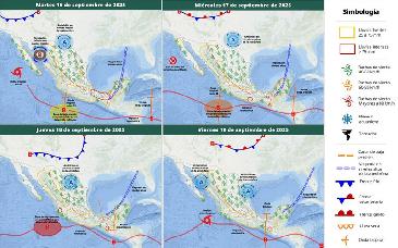 Protección Civil Sonora alerta por lluvias y tormentas eléctricas durante la semana