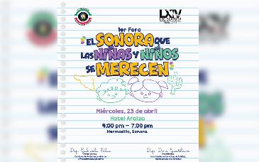 Invita Congreso de Sonora al foro 