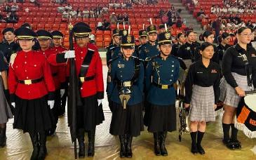 Cobach reúne a 19 planteles en concurso estatal de bandas de guerra y escoltas