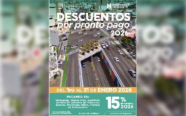 Invita Ayuntamiento de Hermosillo a aprovechar descuento del Predial durante enero 2026
