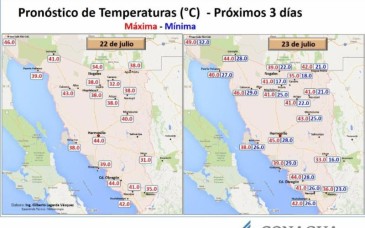 Protección Civil alerta por calor extremo y tormentas vespertinas en Sonora