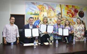 Firman convenio de colaboración Icatson y ayuntamiento de Caborca