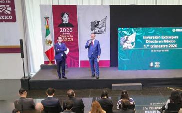 México alcanza récord de inversión extranjera directa en primer trimestre de 2026