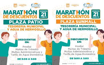Aprovecha este sábado 21 Doble “Marathón de Descuentos” en Plaza Patio y Sunmall