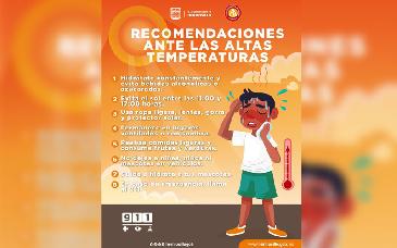 Exhorta Ayuntamiento de Hermosillo a reforzar medidas preventivas ante ola de calor