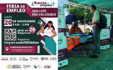 Secretaría del Trabajo lleva a San Luis Río Colorado más oportunidades laborales en Feria Nacional de Empleo