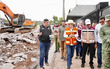 Gobierno de Sonora intensifica rehabilitación de zonas afectadas por lluvias en Nogales