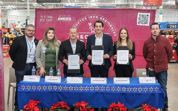 Firman convenio SETUR y Walmart para impulsar a proveedores locales en Sonora