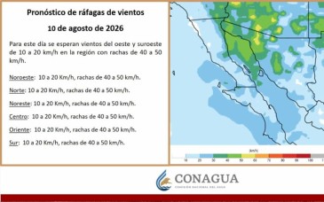 Persisten lluvias y tormentas en Sonora por efectos del monzón de verano