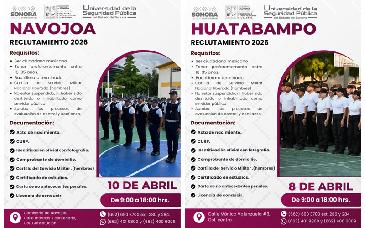 Abre USP convocatoria en el sur de Sonora para formar Policía Preventivo