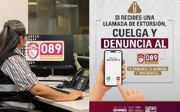 Evita SSPC Sonora más de mil extorsiones telefónicas con apoyo de la app 089 Sonora