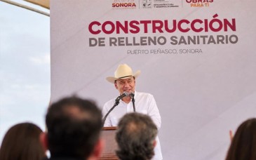 Avanza al 80% la construcción del nuevo relleno sanitario de Puerto Peñasco