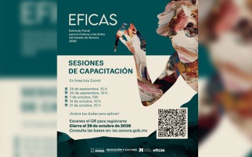 Invitan a artistas y creadores a participar en Eficas 2026 y capacitarse en línea