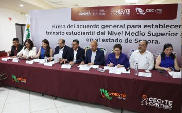 Sonora impulsa libre tránsito educativo entre Cecyte Sonora y Tecnológico Nacional de México para miles de jóvenes
