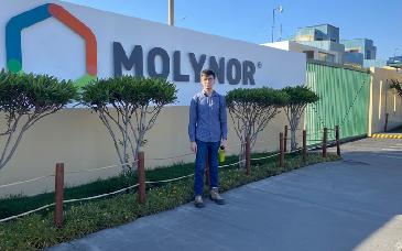 Alumno de Unisierra fortalece su formación con estancia profesional en Molynor