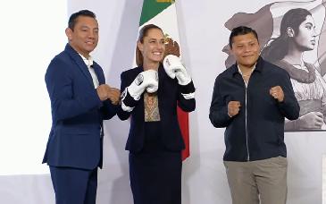 Programa Boxeando por la Paz ofrecerá clases gratuitas a cien mil jóvenes: Sheinbaum