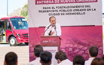 Alfonso&nbsp;Durazo fortalece transporte en Sonora con nuevas unidades y subsidio histórico