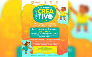 Invitan a niñas y niños al Campamento de Verano Creativo 2026 en Bahía de Kino