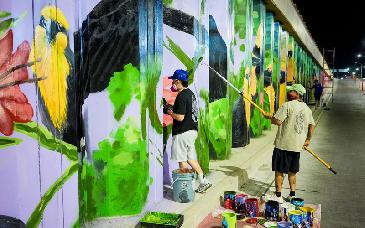 Arte urbano transforma paso a desnivel en Hermosillo con identidad desértica