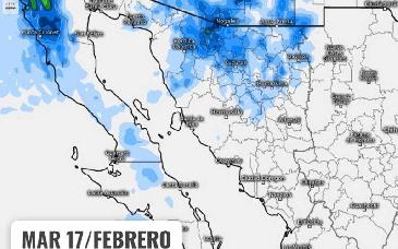 Alertan por frente frío en Sonora: prevén lluvias, fuertes rachas de viento y amaneceres cercanos a 0 °C