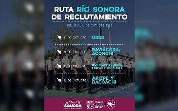 Inicia USP Sonora reclutamiento en municipios del Río Sonora para formar nuevos Policías de Proximidad