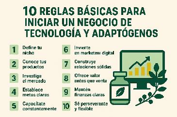 Reglas Básicas para Emprender en Tecnología y Adaptógenos