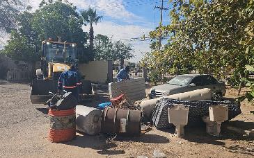 Retira Gobierno de Hermosillo 32 toneladas de cacharros al Norte de la ciudad&nbsp;