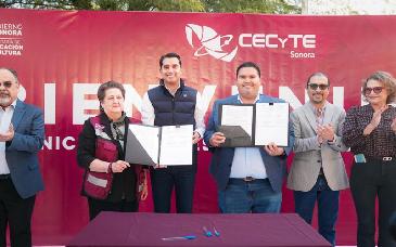Cecyte Sonora e IMTES firman convenio para fortalecer la formación y vinculación estudiantil