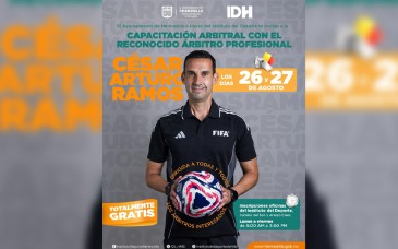 César Arturo Ramos impartirá capacitación arbitral gratuita en Hermosillo